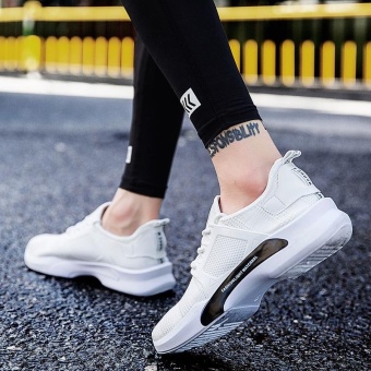 Hot Sale New Style Fly Weave Lower-Cut Running Shos Simple FashionPure Color Athleisure Walking Shoes For Man (white) - Intl April 2018 - 2 Hot Sale New Style Fly Weave Lower-Cut Running Shos Simple FashionPure Color Athleisure Walking Shoes for Man (white) - intl - 2