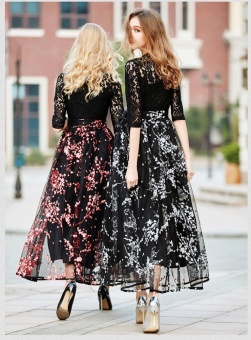 JollyChic Women's Maxi Long Dress Lace Patchwork Floral Pattern (White) - Intl June 2018 - 3 JollyChic Women's Maxi Long Dress Lace Patchwork Floral Pattern (White) - intl - 3