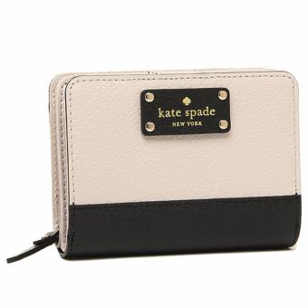 Kate Spade Wellesley Cara French Leather Clutch Wallet - BeigeBlack June 2018 - 2 Kate Spade Wellesley Cara French Leather Clutch Wallet - BeigeBlack - 2
