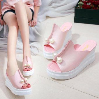 Khoee 520 Women's Casual High Heels Sandals Wedge Platform (pink) June 2018 - 3 Khoee 520 Women's Casual High Heels Sandals Wedge Platform (pink) - 3