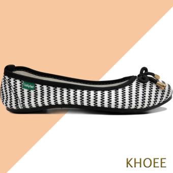 Khoee LKF-03 White Black Jenny Women's Doll Ballet Flat Shoes June 2018 - 3 Khoee LKF-03 White Black Jenny Women's Doll Ballet Flat Shoes - 3
