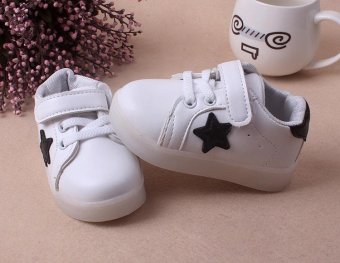 Kids LED Shining Colorful Non-Slip Sneakers Shoes ForChildren(White) - Intl June 2018 - 5 Kids LED Shining Colorful Non-Slip Sneakers Shoes forChildren(White) - intl - 5