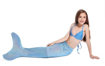 Kids Mermaid Tail Swimwear Swimmable Costume Bathing Swimsuit For 6to 14 Years - Intl June 2018 - 3 Kids Mermaid Tail Swimwear Swimmable Costume Bathing Swimsuit for 6to 14 Years - intl - 3