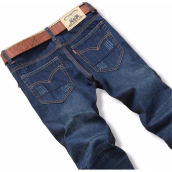 Korea Leisure Loose Straight Jeans For Men Denim Jeans Trousers Plus Size Big Large Pants 28-38 - Intl April 2018 - 2 Korea Leisure Loose Straight Jeans For Men Denim Jeans Trousers Plus Size Big Large Pants 28-38 - intl - 2
