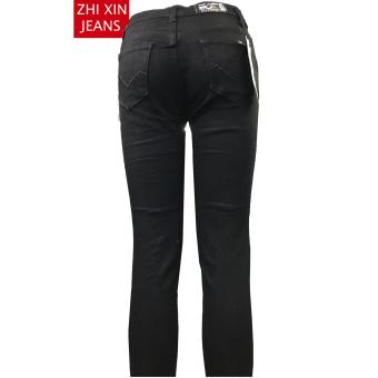 Korea Women's Tattered Classic Ripped Skinny Jeans Blck June 2018 - 4 Korea Women's Tattered Classic Ripped Skinny Jeans blck - 4