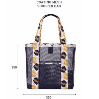 Korean Style B-001 Coating Mesh Multi - Functional Clothing Cosmetics Package Shopping Bag Beach Tote Bag (Burgundy) June 2018 - 2 Korean Style B-001 Coating Mesh Multi - functional Clothing Cosmetics Package Shopping Bag Beach Tote Bag (Burgundy) - 2