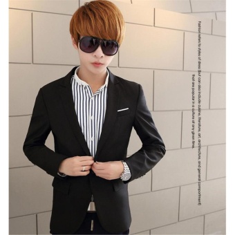 Korean Style Casual Slim Fit Men Coat Jacket/Wedding Suit/Tuxedo/Working Business Suit - Intl June 2018 - 4 Korean Style Casual Slim Fit Men Coat Jacket/Wedding Suit/Tuxedo/Working Business suit - intl - 4
