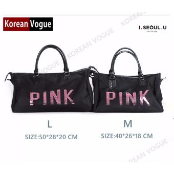 Korean Vogue TB-001 Premium Quality Women PINK 2 Ways Tote Bag Series Ladies Travel Handbag Shoulder Bag(Medium) July 2018 - 2 Korean Vogue TB-001 Premium Quality Women PINK 2 Ways Tote Bag Series Ladies Travel Handbag Shoulder Bag(Medium) - 2