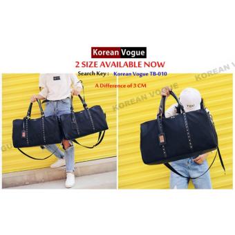 Korean Vogue TB-010 Premium Quality Unisex Large Capacity Rivet Style Tote Bag Series Ladies Travel Gym Sport Handbag Shoulder Bag(Black-Medium) April 2018 - 2 Korean Vogue TB-010 Premium Quality Unisex Large Capacity Rivet Style Tote Bag Series Ladies Travel Gym Sport Handbag Shoulder Bag(Black-Medium) - 2