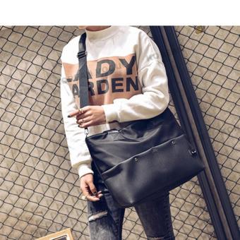 Korean Vogue TB-021 Premium Quality Synthetic Leather Fashion Rivet Large Capacity Tote Bag Series Ladies Travel Shopping Handbag Shoulder Bag(Black) June 2018 - 4 Korean Vogue TB-021 Premium Quality Synthetic Leather Fashion Rivet Large Capacity Tote Bag Series Ladies Travel Shopping Handbag Shoulder Bag(Black) - 4