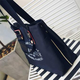 Korean Vogue TB-023 Premium Quality Waterproof Nylon Fashion Letters Large Capacity Tote Bag Series Ladies Travel Shopping Sport Gym Handbag Shoulder Bag(Black) June 2018 - 4 Korean Vogue TB-023 Premium Quality Waterproof Nylon Fashion Letters Large Capacity Tote Bag Series Ladies Travel Shopping Sport Gym Handbag Shoulder Bag(Black) - 4