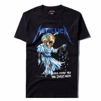 Kuhong Justin Bieber Metallica T Shirt Black Cotton T-Shirt Fear Of God Rock Star Swag Tyga Tops Black - Intl June 2018 - 2 Kuhong Justin Bieber Metallica T Shirt Black Cotton T-Shirt Fear Of God Rock Star Swag Tyga Tops Black - intl - 2