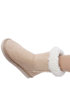 LALANG Chic Ladies Womens Rubber Sole Snow Ankle Boots Winter Warm Flat Casual Shoes Beige July 2018 - 5 LALANG Chic Ladies Womens Rubber Sole Snow Ankle Boots Winter Warm Flat Casual Shoes Beige - 5