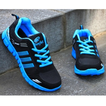 LALANG Men Running Trainers Mesh Shoes Jogging Sneakers (Blue) - Intl June 2018 - 2 LALANG Men Running Trainers Mesh Shoes Jogging Sneakers (Blue) - intl - 2