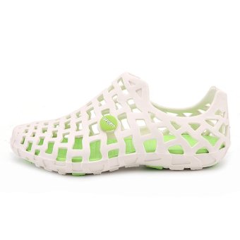 LALANG Women Hole Sandals Summer Plastic Jelly Beach Couple Shoes(White) - Intl June 2018 - 3 LALANG Women Hole Sandals Summer Plastic Jelly Beach Couple Shoes(White) - intl - 3