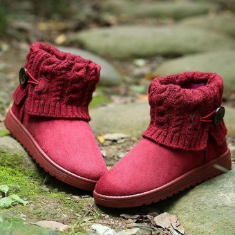 LALANG Women Snow Boot Ankle Short Boots Winter Warm Platform ShoesWine Red June 2018 - 3 LALANG Women Snow Boot Ankle Short Boots Winter Warm Platform ShoesWine red - 3