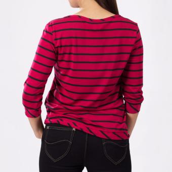 Lee Ladies 3/4 Sleeves Tee (Cerise/Black) June 2018 - 3 Lee Ladies 3/4 Sleeves Tee (Cerise/Black) - 3