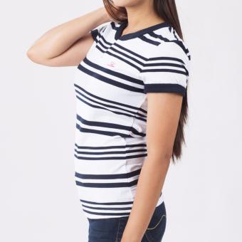 LEE LADIES TEE (White/Navy) June 2018 - 2 LEE LADIES TEE (White/Navy) - 2