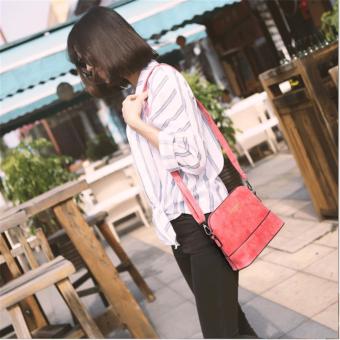 Leegoal Women Vintage Frosted PU Leather Messenger Bag, Light Brown- Intl June 2018 - 3 Leegoal Women Vintage Frosted PU Leather Messenger Bag, Light Brown- intl - 3