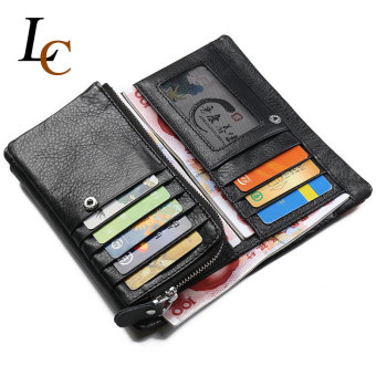Long Genuine Leather Wallet For Men Hight Quality Soft Brand Clutch Zipper Mens Wallet Fashion Leather Wallets With Card Holder June 2018 - 3 Long Genuine Leather Wallet for Men Hight Quality Soft Brand Clutch Zipper Mens Wallet Fashion Leather Wallets with Card Holder - 3