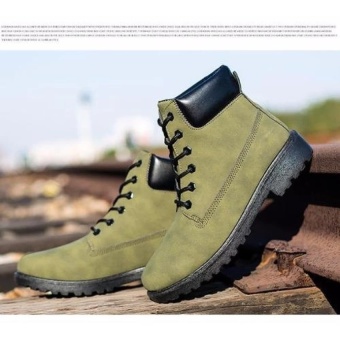 Max Collection Fashion Genuine Leather Dr Martin Boots Warm FurHigh Top Casual Martin Shoes Men Boots Ankle Motorcycle BootsLelaki Boots Buku Lali (Green) - Intl June 2018 - 2 Max Collection Fashion Genuine Leather Dr Martin Boots Warm FurHigh Top Casual Martin Shoes Men Boots Ankle Motorcycle BootsLelaki Boots Buku Lali (Green) - intl - 2