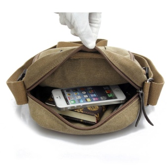 Men And Women Casual Small Messenger Bag Version Of Canvas Bagshoulder Bag Men Bag Outdoor Multi-purpose Travel Bag(khaki) - Intl June 2018 - 5 Men and women casual small messenger bag version of canvas bagshoulder bag men bag outdoor multi-purpose travel bag(khaki) - intl - 5