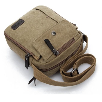 Men And Women Casual Small Messenger Bag Version Of Canvas Bagshoulder Bag Men Bag Outdoor Multi-purpose Travel Bag(khaki) - Intl June 2018 - 4 Men and women casual small messenger bag version of canvas bagshoulder bag men bag outdoor multi-purpose travel bag(khaki) - intl - 4
