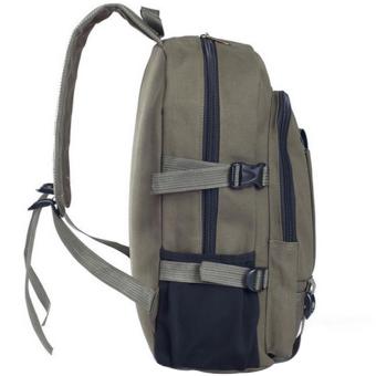 Men Backpack Bags Multipurpose Canvas Travel Hiking Outdoor High School Student College Shoulders Rucksack For Mini IPad Samsung Galaxy 14 Inch Laptop Army Green - Intl July 2018 - 3 Men Backpack Bags Multipurpose Canvas Travel Hiking Outdoor High School Student College Shoulders Rucksack for Mini iPad Samsung Galaxy 14 Inch Laptop Army Green - intl - 3