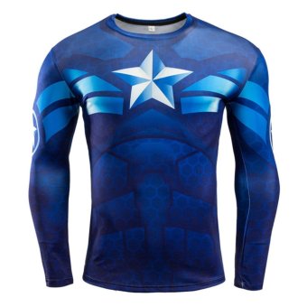 Men Compression Tight T-shirt Long Sleeves Prints Base Layer(Type12) - Intl June 2018 - 2 Men Compression Tight T-shirt Long Sleeves Prints Base Layer(Type12) - intl - 2