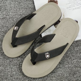Men Flip Flops Beach Sandals Flip Sandals And Slipper (Grey) June 2018 - 3 Men flip flops Beach sandals flip sandals and slipper (Grey) - 3