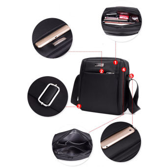 Men Kingdom Premium Nylon Business Casual Shoulder Bags (Black) June 2018 - 2 Men Kingdom Premium Nylon Business Casual Shoulder Bags (Black) - 2