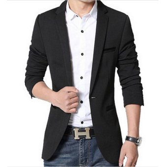 Men Slim Fit Fashion Cotton Blazer Suit Jacket Black Blue Khakiplus Size M To 5XL Male Blazers Mens Coat Wedding Dress(Red) July 2018 - 5 Men slim fit fashion cotton blazer Suit Jacket black blue khakiplus size M to 5XL Male blazers Mens coat Wedding dress(Red) - 5