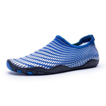 Men Women Swimming Yoga Beach Breath Shoes Sandals For SummerCasual Shoes (Blue) - Intl June 2018 - 2 Men Women Swimming Yoga Beach Breath Shoes Sandals for SummerCasual Shoes (Blue) - intl - 2