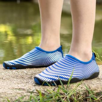 Men Women Swimming Yoga Beach Breath Shoes Sandals For SummerCasual Shoes (Blue) - Intl June 2018 - 4 Men Women Swimming Yoga Beach Breath Shoes Sandals for SummerCasual Shoes (Blue) - intl - 4