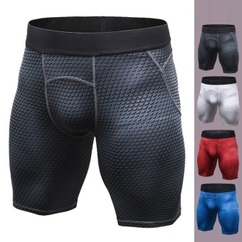 Men's Compression Shorts Baselayer Cool Dry Sports Tights (Blue) - Intl June 2018 - 3 Men's Compression Shorts Baselayer Cool Dry Sports Tights (Blue) - intl - 3