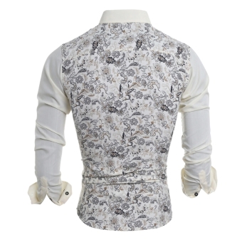 Men's Floral Print Long Sleeve Turn-down Collar POLO Shirt April 2018 - 2 Men's Floral Print Long Sleeve Turn-down Collar POLO Shirt - 2