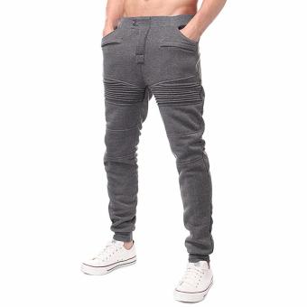 Men's Jogger Dance Sportwear Baggy Harem Pants Slacks Trousers Sweatpants (Dark Gray)-Intl June 2018 - 2 Men's Jogger Dance Sportwear Baggy Harem Pants Slacks Trousers Sweatpants (Dark Gray)-Intl - 2