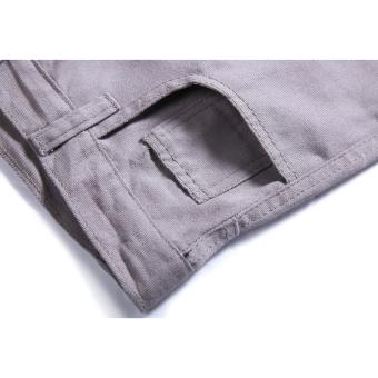 Men's Korean Style Casual Simple Plain Short (Grey) June 2018 - 3 Men's Korean Style Casual Simple Plain Short (Grey) - 3