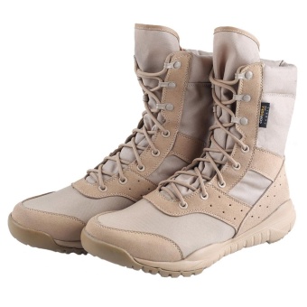 Men's LD Beige Desert Boots,Lightweight Lace Up Combat Boots Military Tactical Outdoor Men Boots - Intl June 2018 - 2 Men's LD Beige Desert Boots,Lightweight Lace up Combat Boots Military Tactical Outdoor Men Boots - intl - 2