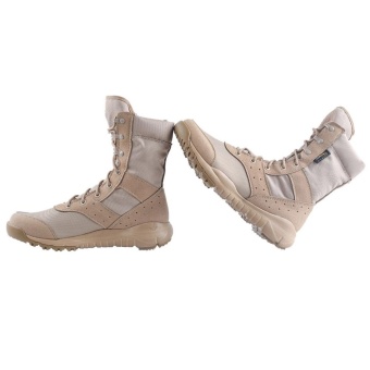 Men's LD Beige Desert Boots,Lightweight Lace Up Combat Boots Military Tactical Outdoor Men Boots - Intl June 2018 - 5 Men's LD Beige Desert Boots,Lightweight Lace up Combat Boots Military Tactical Outdoor Men Boots - intl - 5