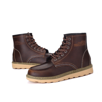 Men's Ankle Boots Snow Boots Warm Fur Outdoor Working Boots MartinBoots Walking Shoes Brown April 2018 - 5 Men's Ankle Boots Snow Boots Warm Fur Outdoor Working Boots MartinBoots Walking Shoes Brown - 5