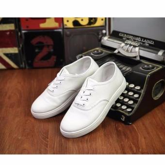 Men's Canvas Shoes Sneakers With Lace - White June 2018 - 4 Men's Canvas Shoes Sneakers With Lace - White - 4