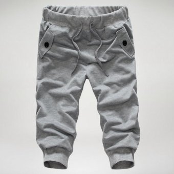 Mens Casual Jogger Sports Shorts Pants (Light Gray) June 2018 - 5 Mens Casual Jogger Sports Shorts Pants (Light gray) - 5