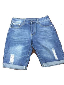 Men's Denim Tattered Short. (Light Blue) June 2018 - 4 Men's Denim Tattered Short. (Light Blue) - 4