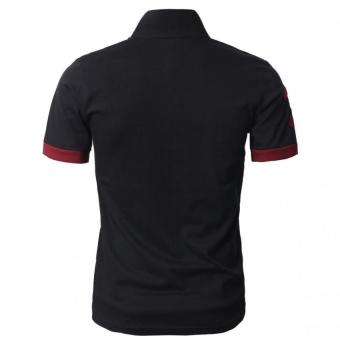 Mens Fine Cotton Giraffe Polo Shirts Black - Intl June 2018 - 2 Mens Fine Cotton Giraffe Polo Shirts Black - Intl - 2