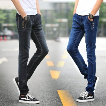Men's Holy Cross Design Regular Fit Jeans(Blue) June 2018 - 4 Men's Holy Cross Design Regular Fit Jeans(Blue) - 4