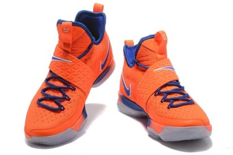 Men's Lebron 14 Basketball Shoes Orange / Blue - Intl June 2018 - 5 Men's Lebron 14 Basketball Shoes Orange / blue - intl - 5