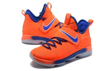 Men's Lebron 14 Basketball Shoes Orange / Blue - Intl June 2018 - 2 Men's Lebron 14 Basketball Shoes Orange / blue - intl - 2