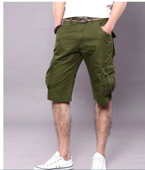Men's Six Pocket Cargo Short (Army Green) June 2018 - 3 Men's Six Pocket Cargo Short (Army Green) - 3