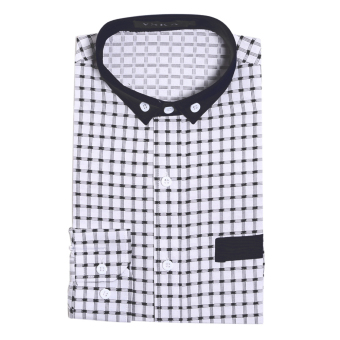 Mens Slim Fit Shirts Long Sleeve Formal Dress CasualT-shirt(White)L - Intl June 2018 - 5 Mens Slim Fit Shirts Long Sleeve Formal Dress CasualT-shirt(White)L - intl - 5